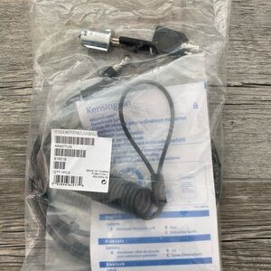 New Kensington Black HP Dock and Portable Laptop Lock Cable